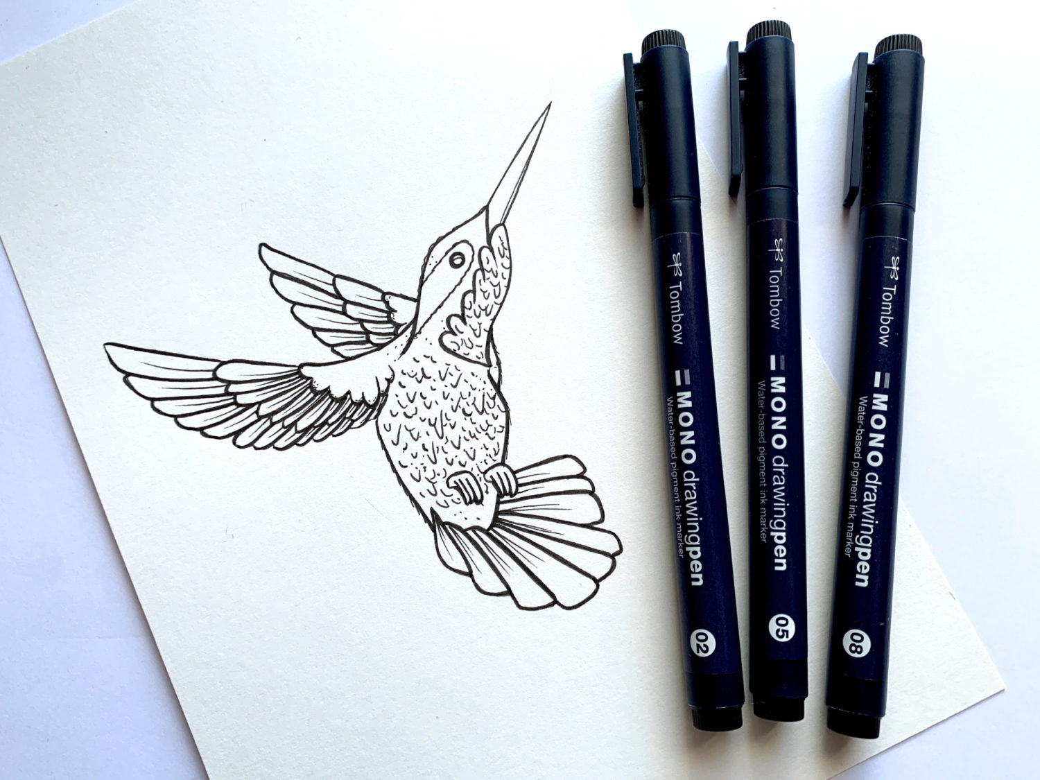 Inking Sketches With MONO Drawing Pens - Ali LePere