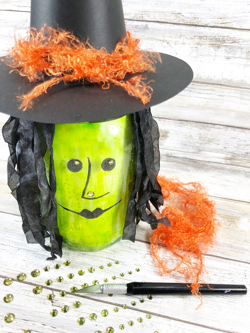 DIY WITCH MASON JAR LANTERN CREATIVELY BETH FOR TOMBOW