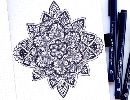 My Latest Zentangle and Colour Pencil Drawing and Tutorial