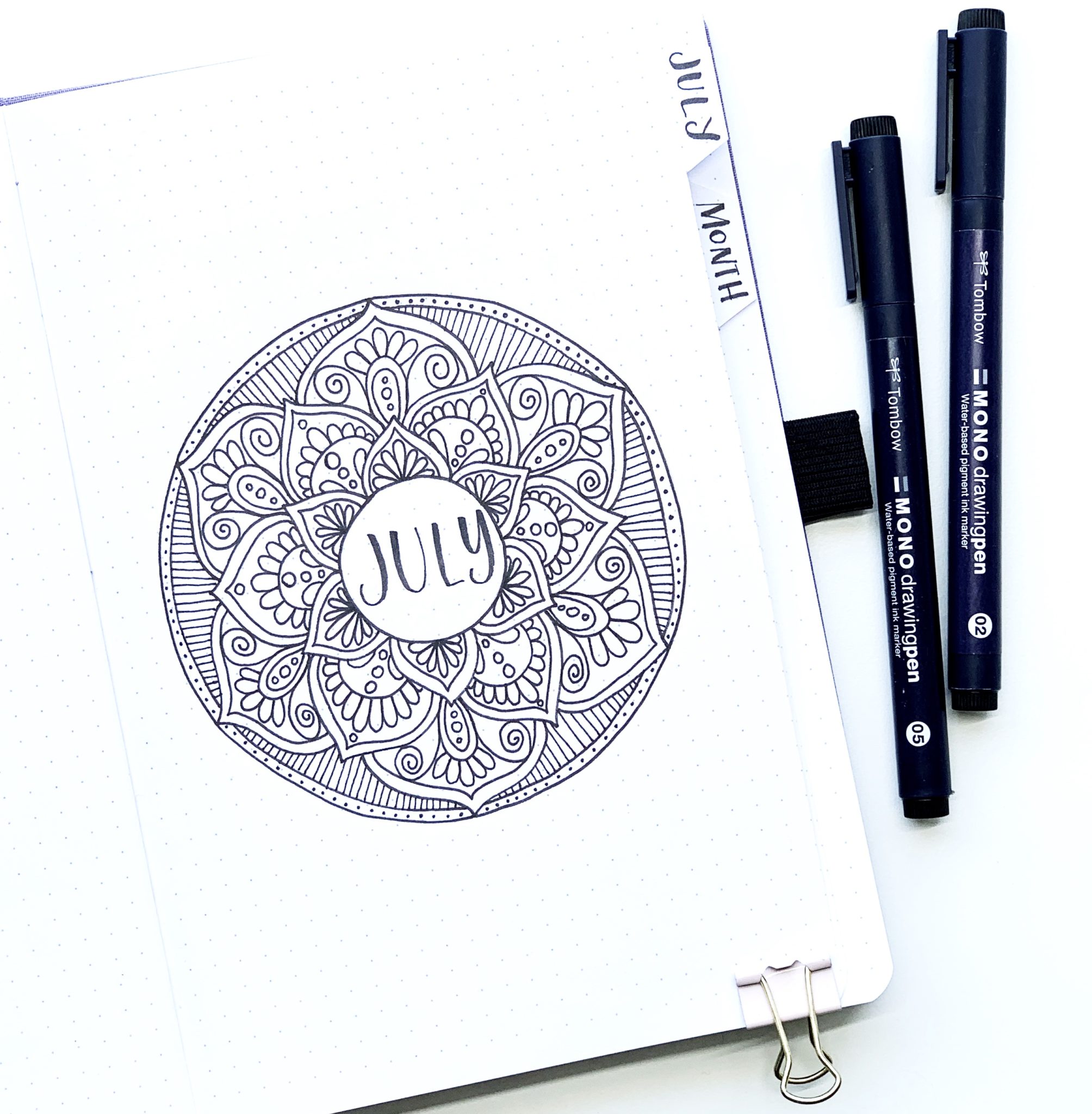 how to draw a simple mandala