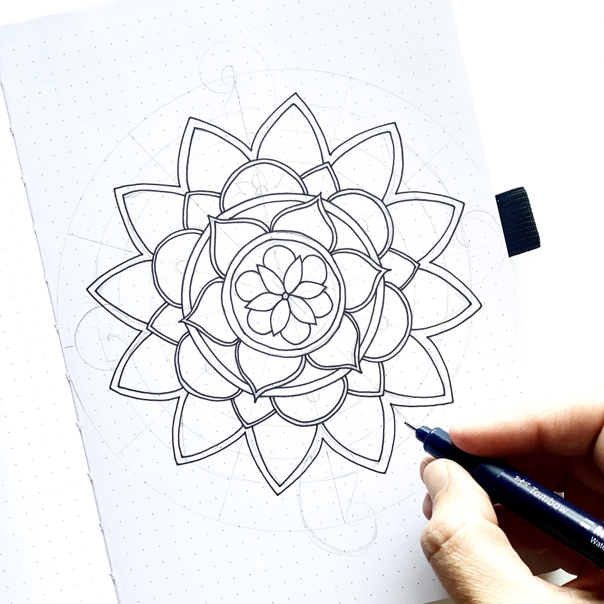 How to Draw a Mandala  Step by Step Tutorial for Beginners