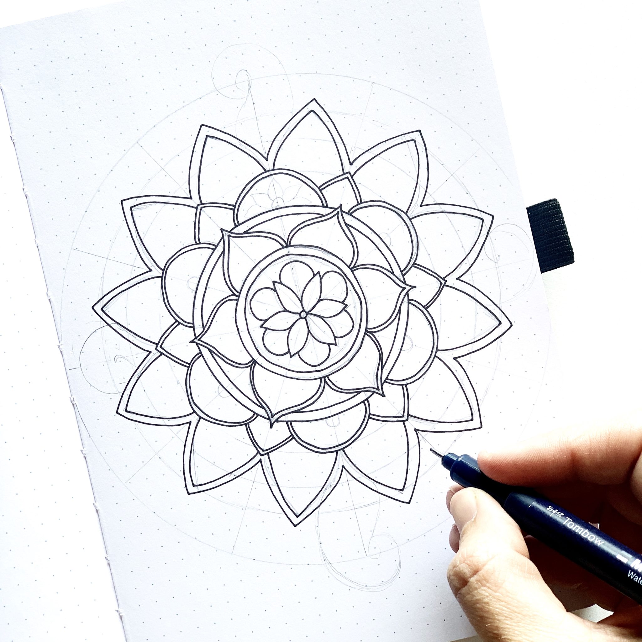 Mandala Drawing For Beginners - Tombow USA Blog