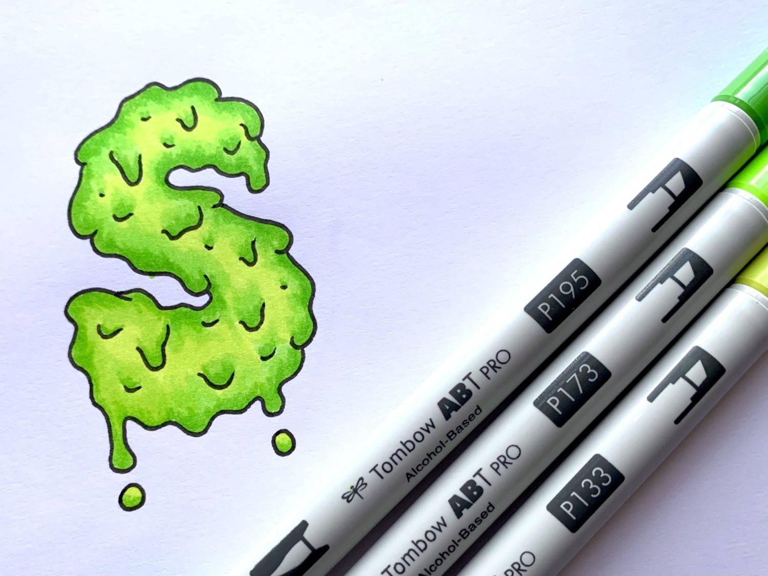 Slime Hand Lettering in Five Easy Steps - Ali LePere