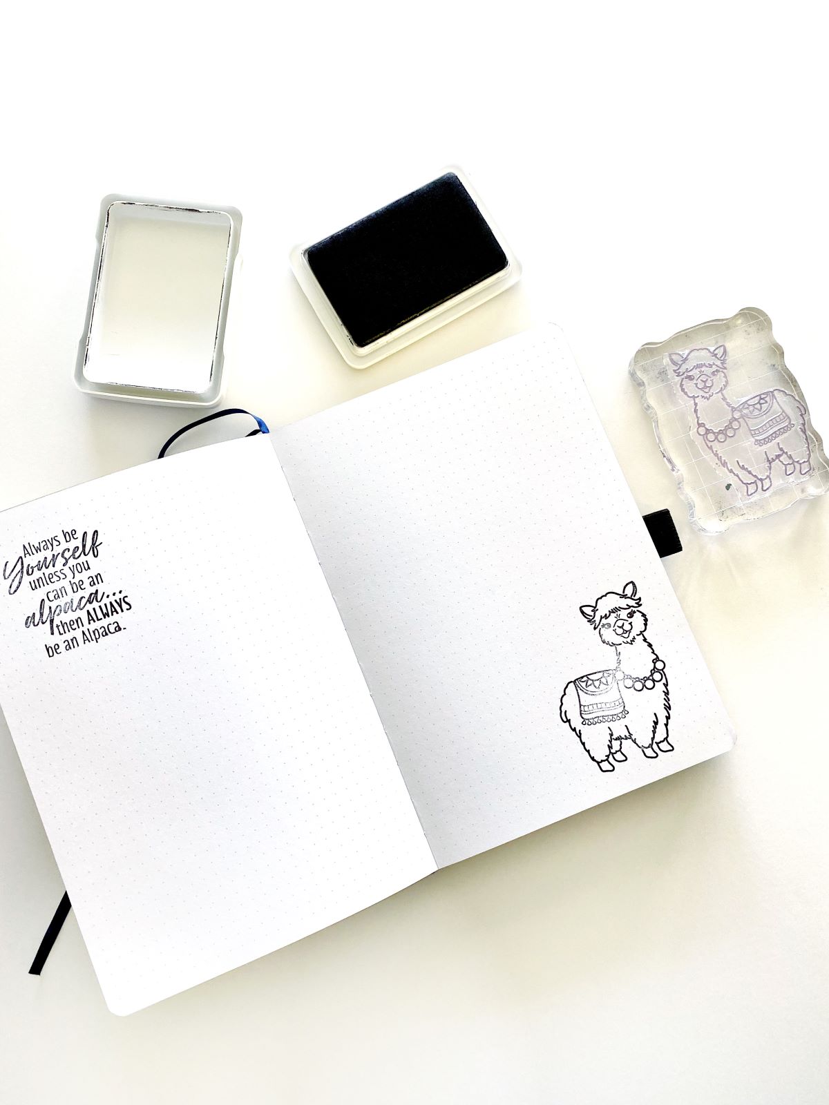 Create an Alpaca Bujo Spread - Mandy Faucher