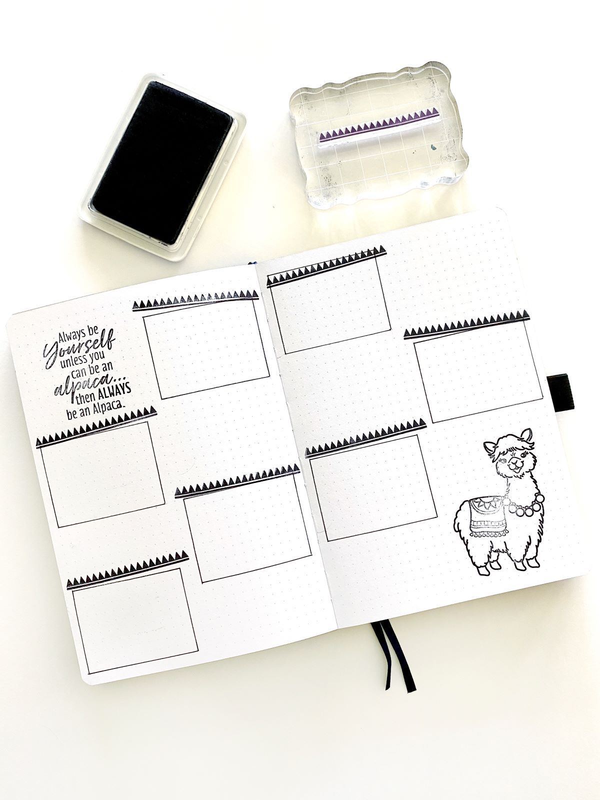 Create an Alpaca Bujo Spread - Mandy Faucher