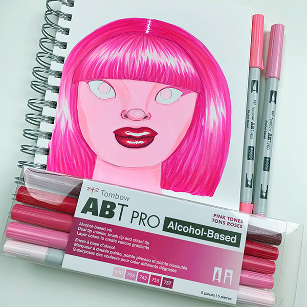 Make a Monochromatic Illustration Using Three Products - jennie garcia