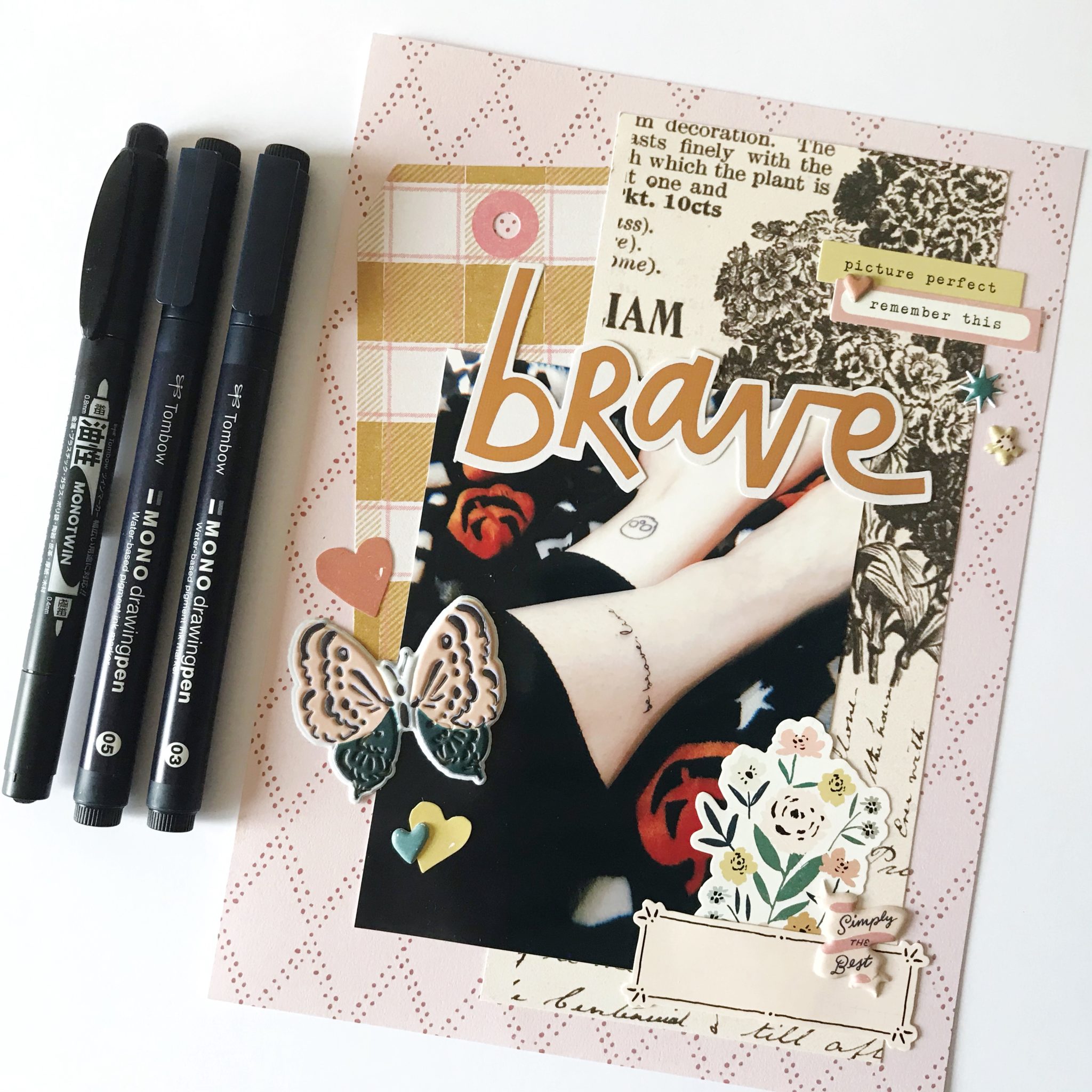 DIY Mini Scrapbook Layouts - Tombow USA Blog