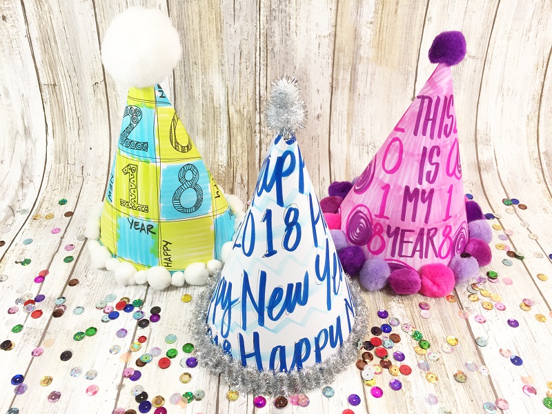 12-17-17 CREATE CUSTOM PARTY HATS FOR NEW YEARS EVE BETH WATSON