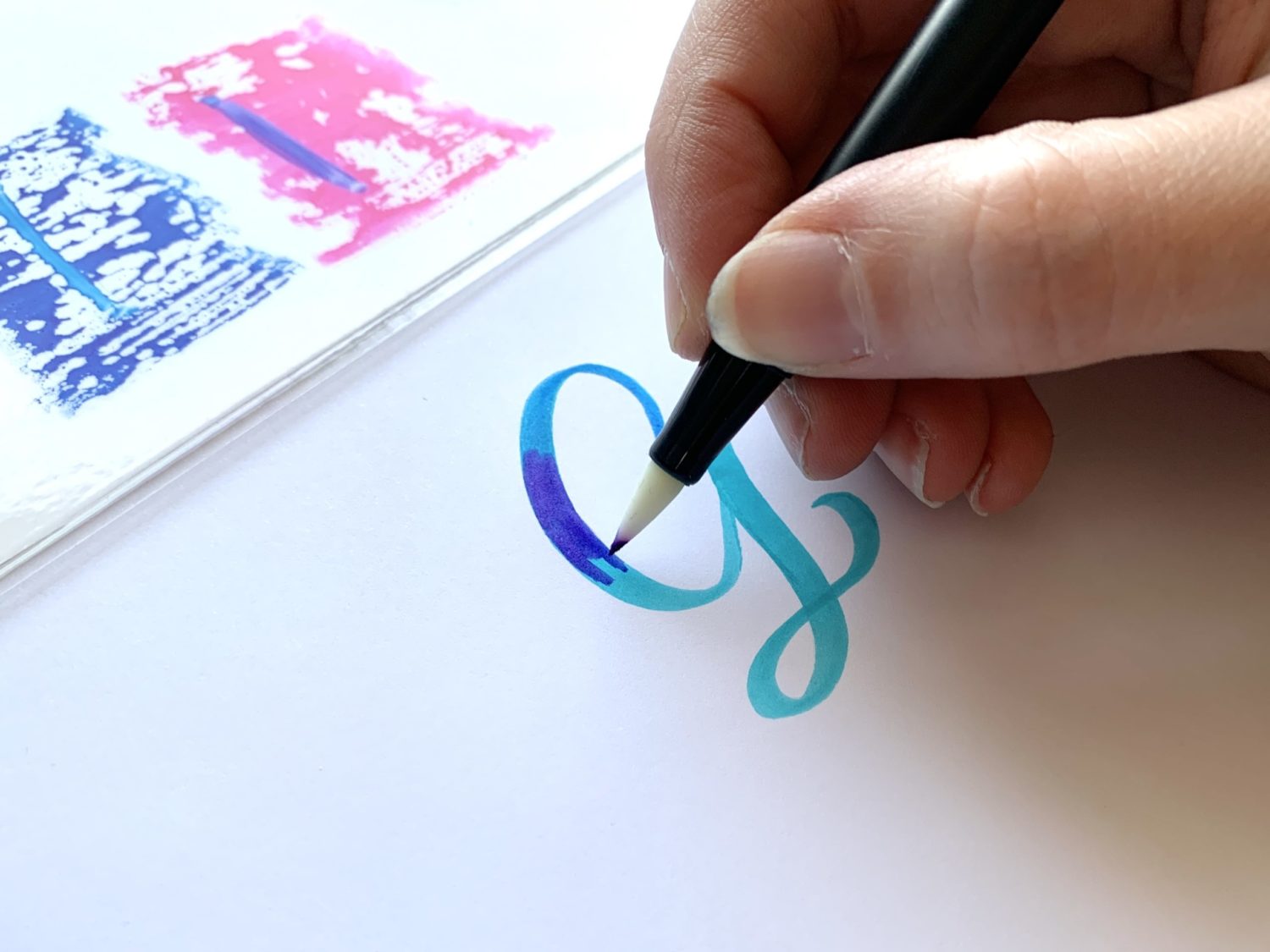 Galaxy Calligraphy Using the Colorless Blender - Ali LePere