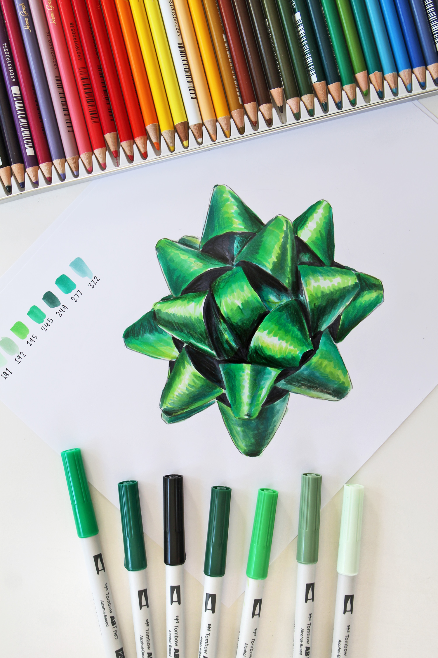 How to use MARKERS with COLORED PENCILS - Drawing Realistic