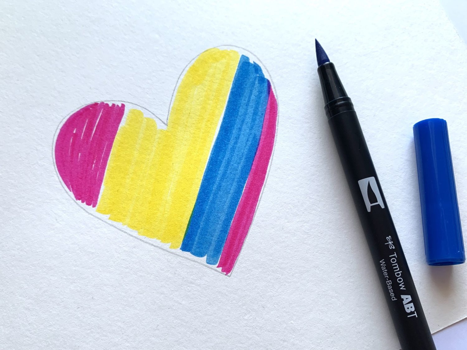 Tiger Stripe Rainbow Heart Tutorial - Ali LePere 