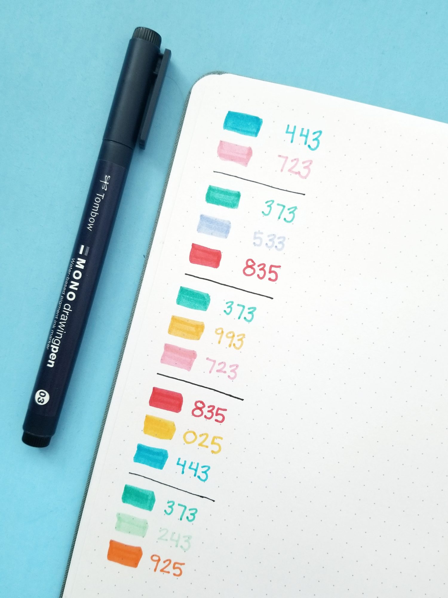 1950s Inspired Bullet Journal Headers - Tombow USA Blog