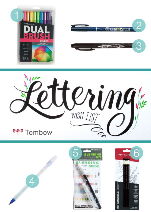 Tombow Lettering Wish List - Lettering supplies to buy for the handlettering enthusiast!