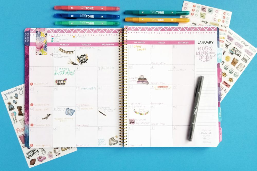 Life Hacks for Mompreneurs with @Tombowusa + Bloom Planners. @graceannestudio