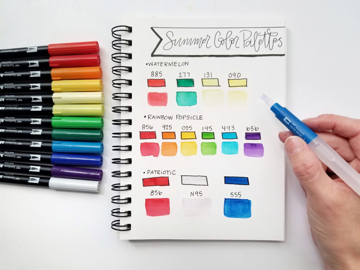 Learn how to create your own custom color palettes for Tombow Dual Brush Pens with @graceannestudio! #tombowusa @tombowusa