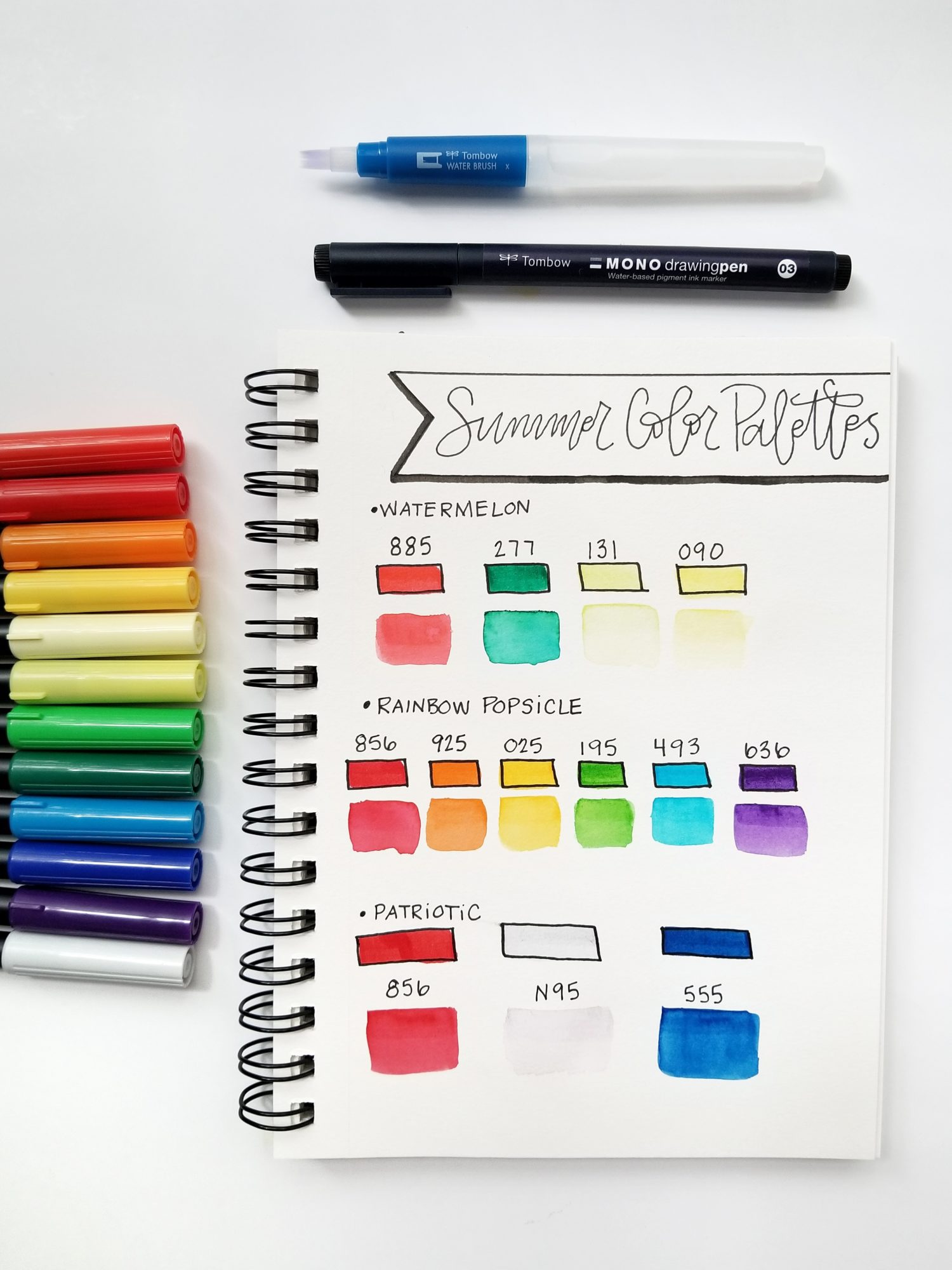 Learn how to create your own custom color palettes for Tombow Dual Brush Pens with @graceannestudio! #tombowusa @tombowusa