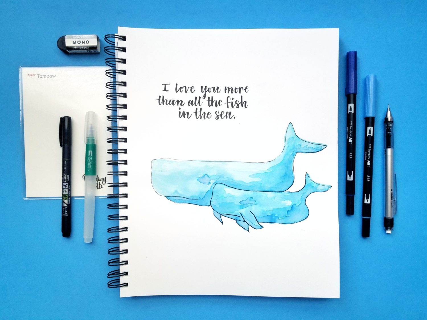 Watercolor Using Dual Brush Pens - Tombow USA Blog