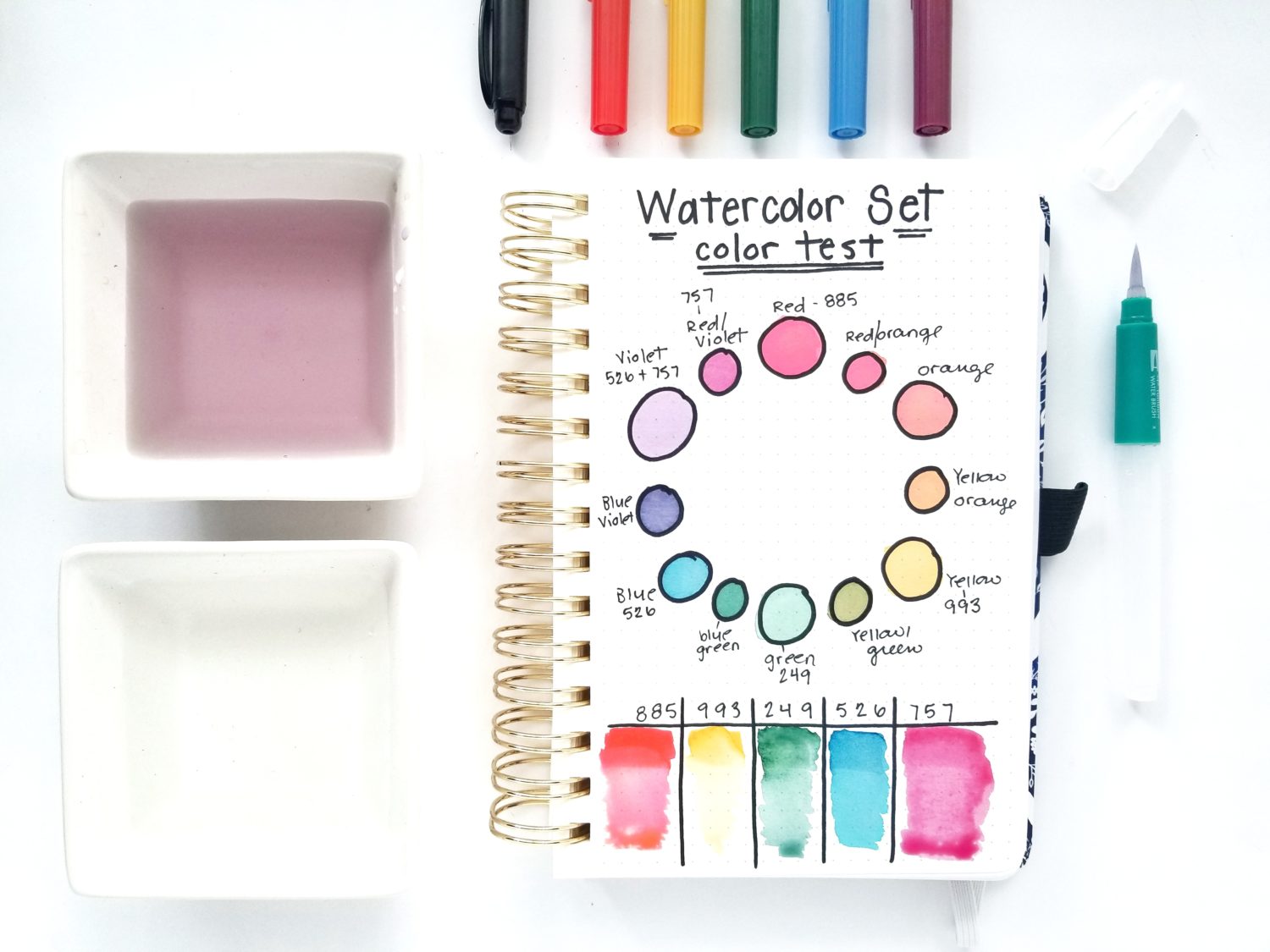 Create stress-free florals with @graceannestudio using the @tombowusa Watercolor Set!