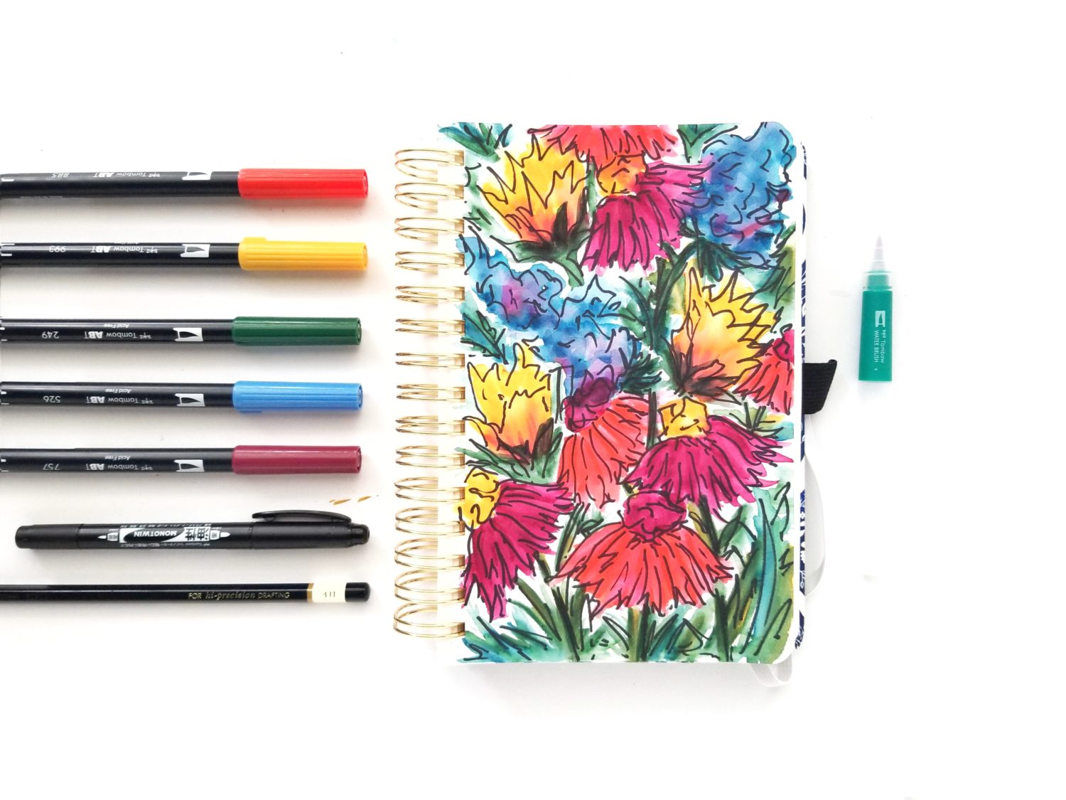 Using Tombow Dual Brush Pens for Watercoloring - Tombow USA Blog
