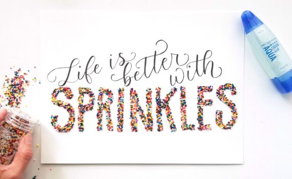 Easily create tactile lettering with @tombowusa and @graceannestudio!