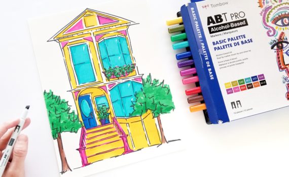 Learn how to illustration with the ABT PRO Chisel Tip with @graceannestudio and @tombowusa!