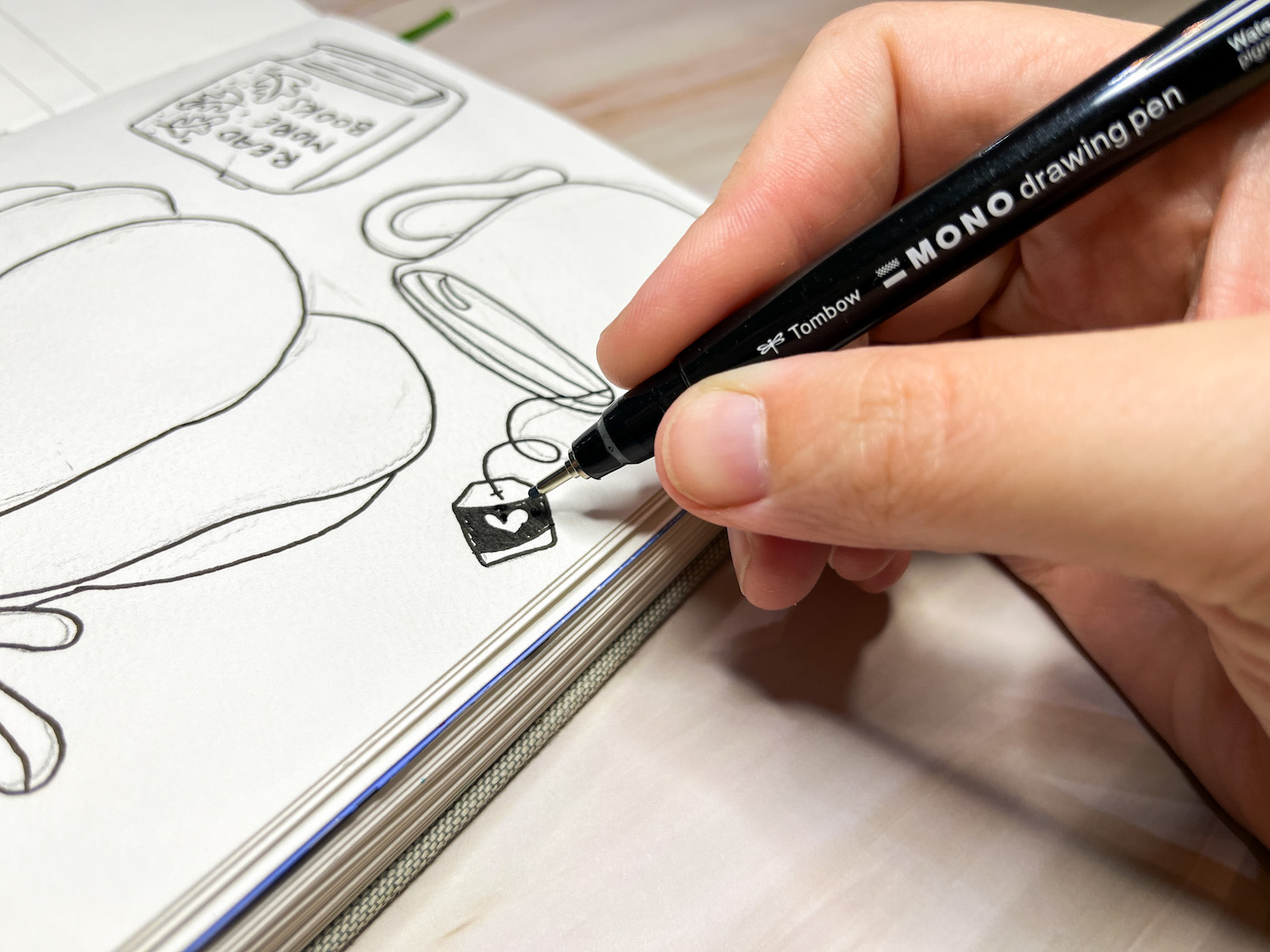 Inking Sketches With MONO Drawing Pens - Tombow USA Blog