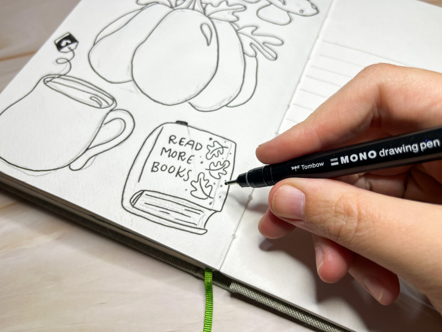 Inking Sketches With MONO Drawing Pens - Tombow USA Blog