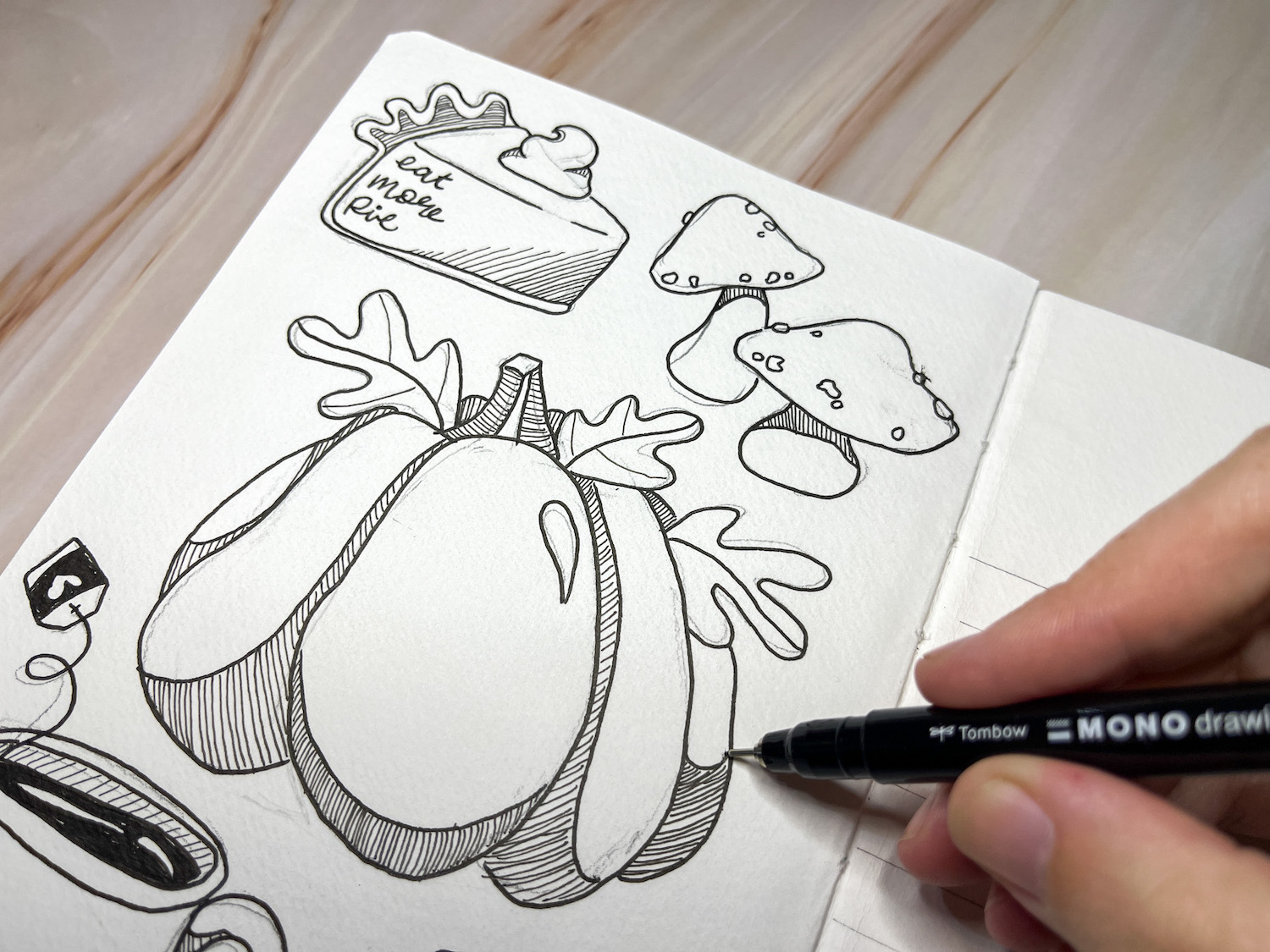 Inking Sketches With MONO Drawing Pens - Tombow USA Blog