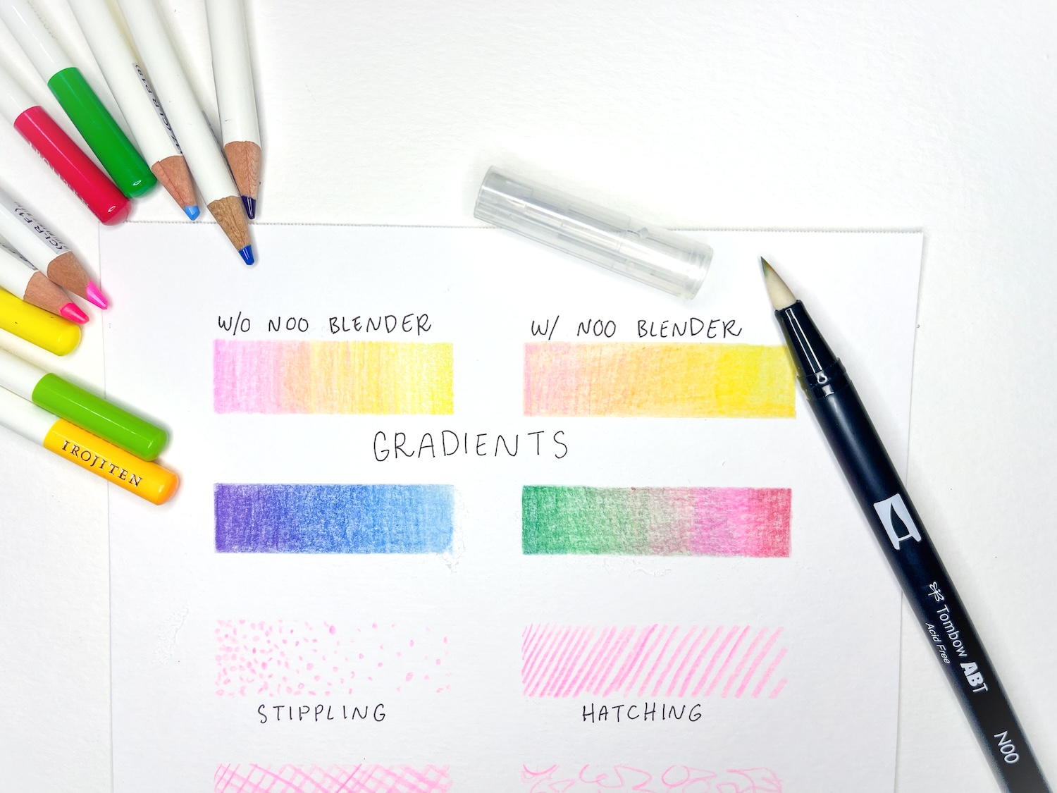 Examples of how to use Colored Pencils