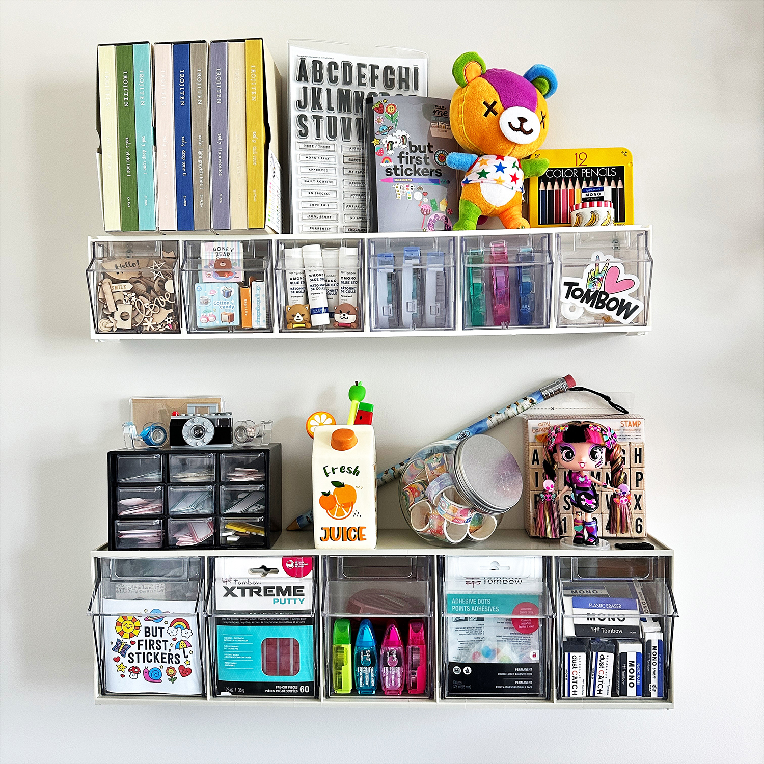 Whether you have a Storage Tote bag or an office, having a place for everything it's key to organize. It makes finding your items and cleaning up faster and more efficient. #tombow #planner