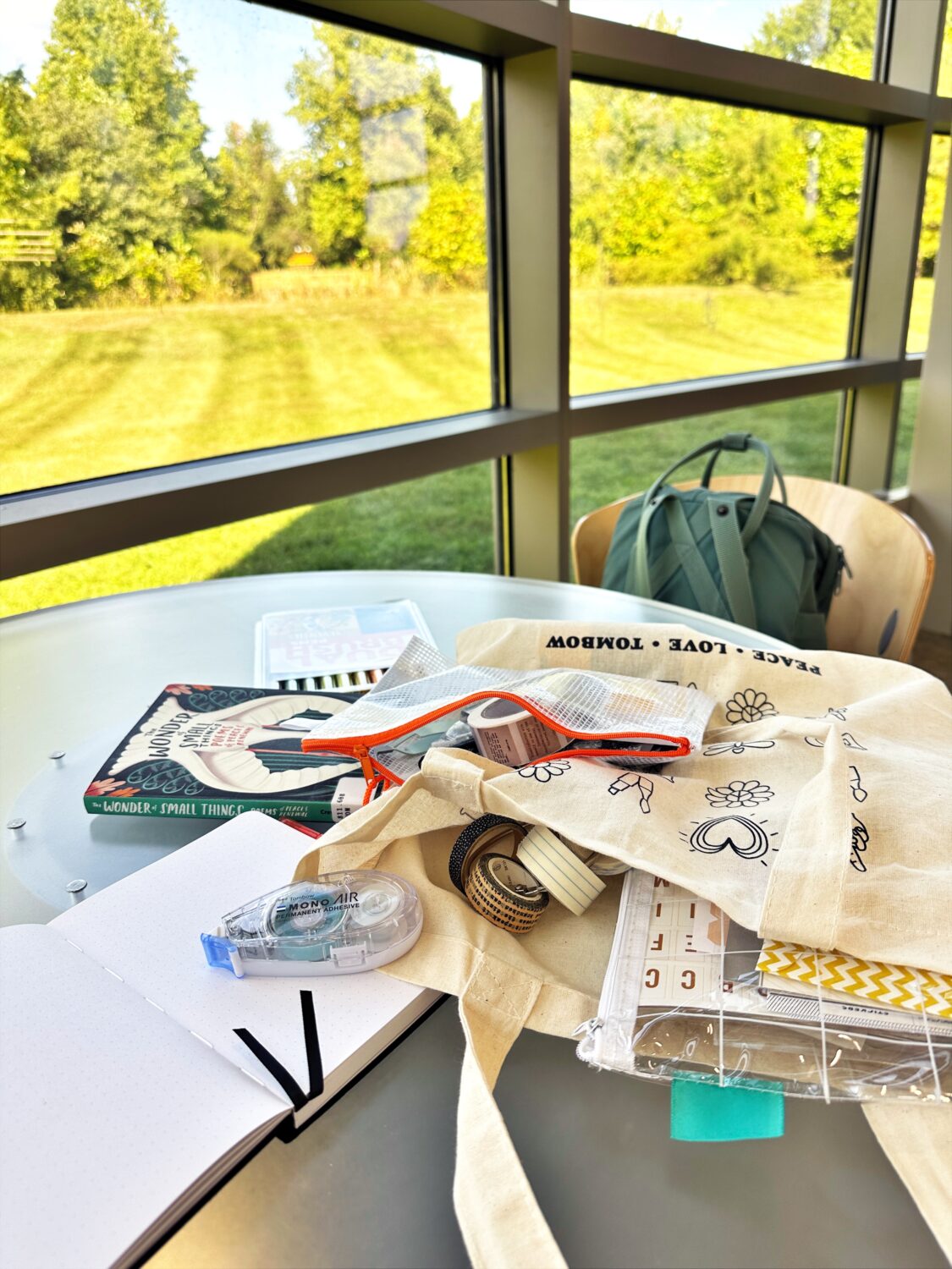 Bring your Tombow products on a cozy fall crafting adventure! Get your Tombow Dual Brush Pens and Tombow adhesives and join us at the library! #tombow #journaling