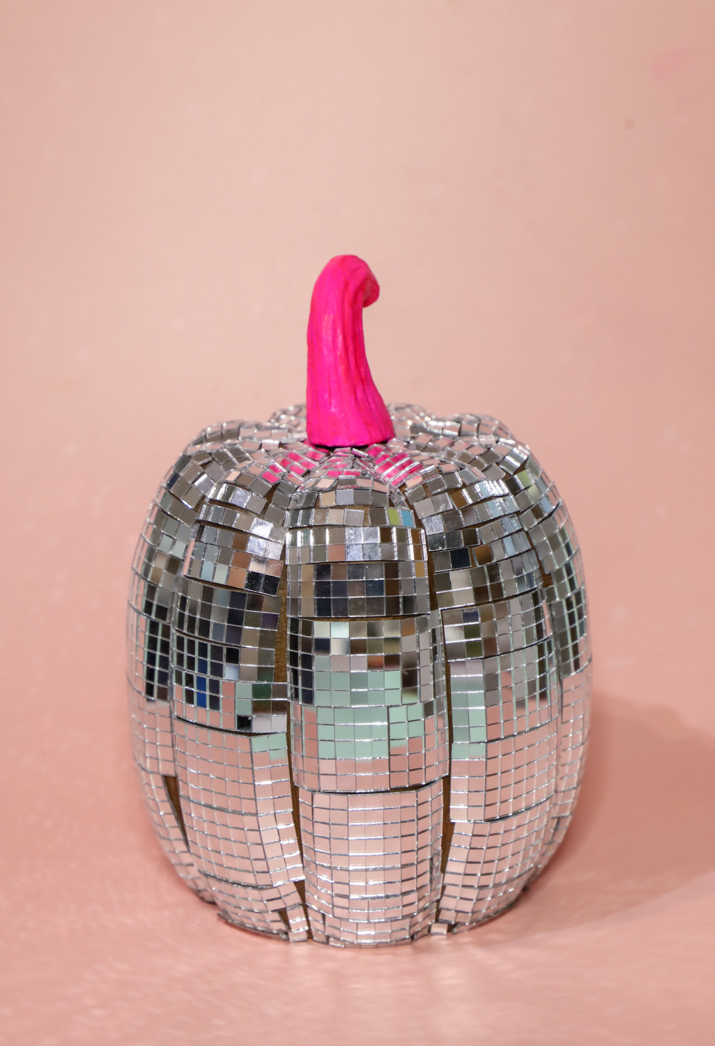 DIY Disco Ball Pumpkin Decor