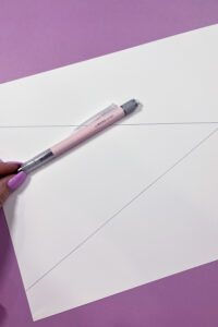 triangle with Tombow mechanical pencil