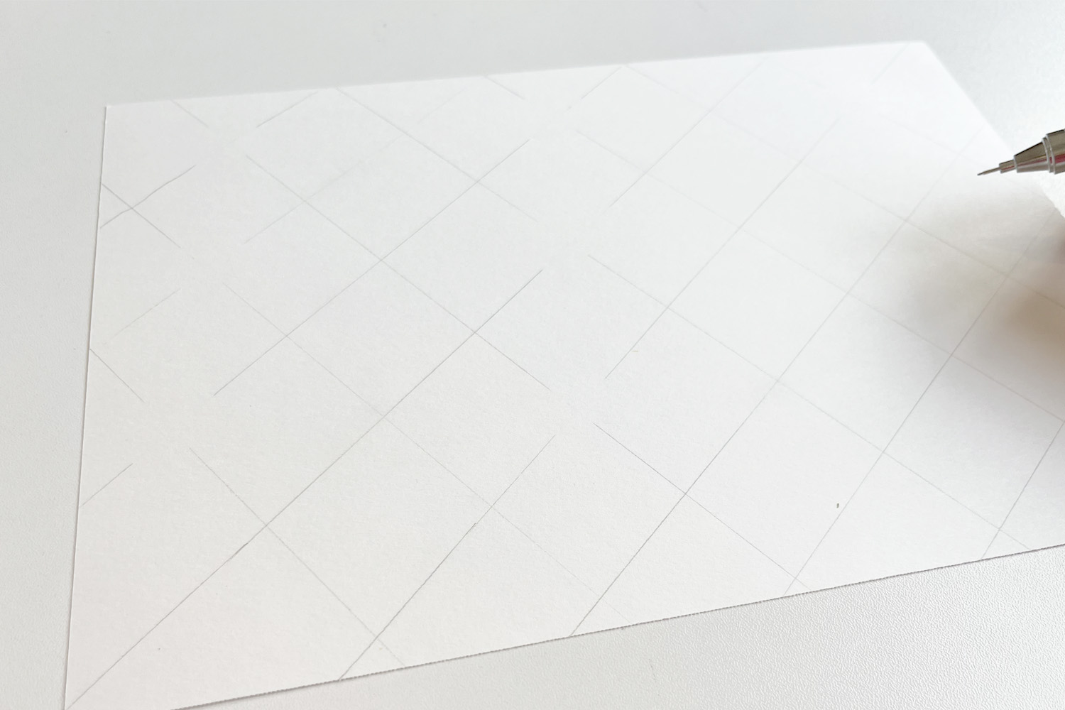 grid with mechanical pencil