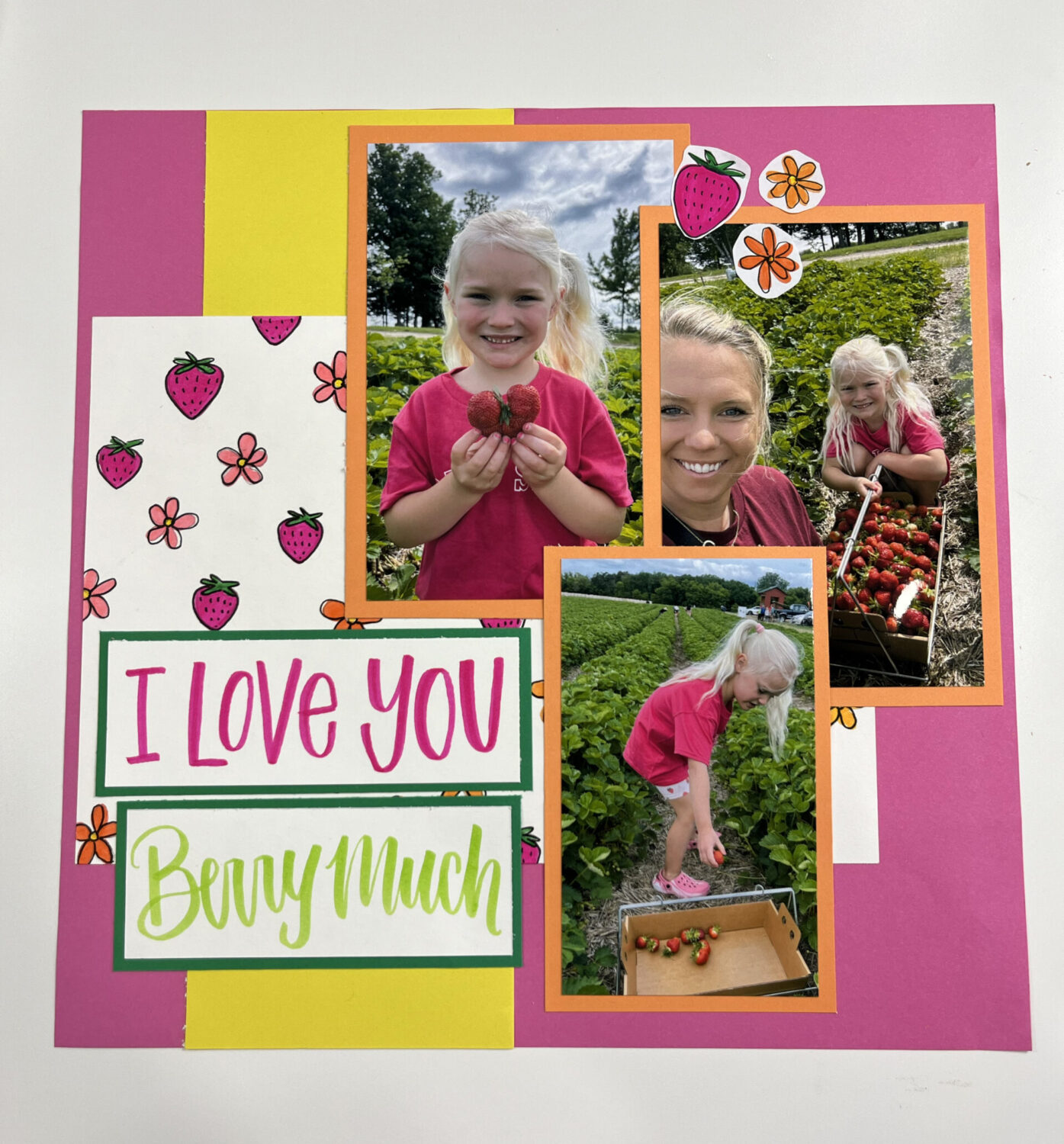 scrapbook page using tombow usa products