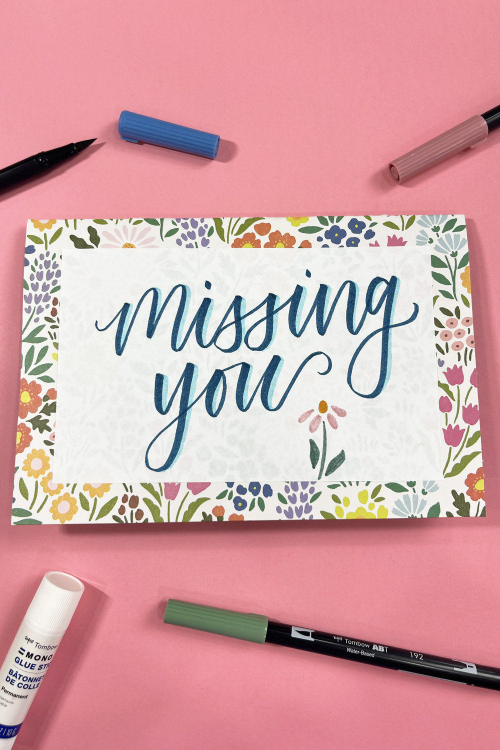 missing you card