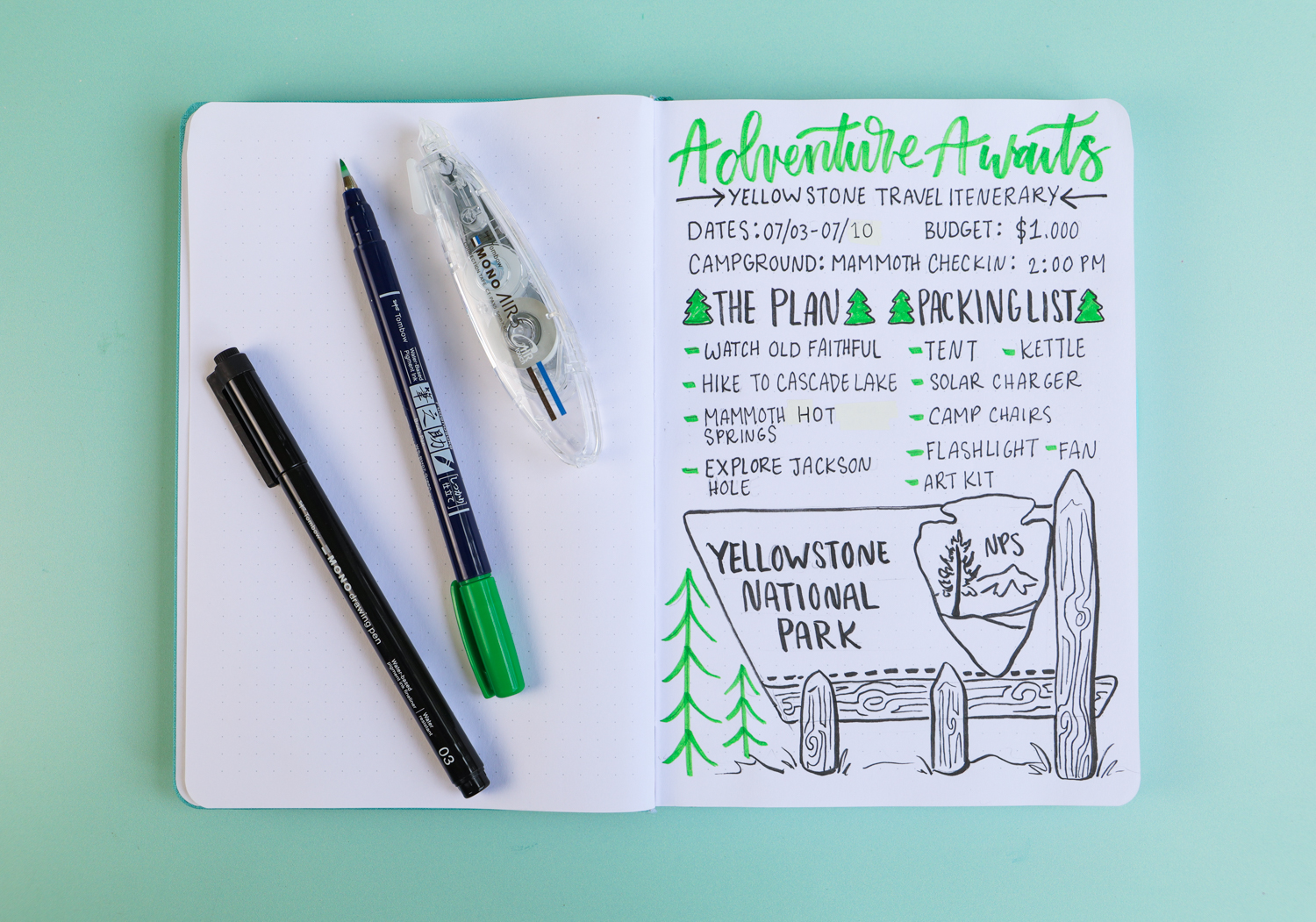 correction tape for planners