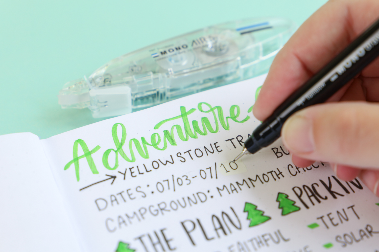 How I Use Correction Tape to Fix Mistakes in My Travel Planner