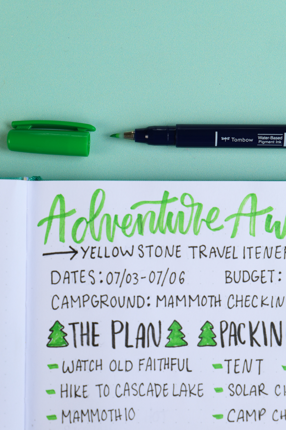 How I Use @tombowusa Correction Tape to Fix Mistakes in My Travel Planner