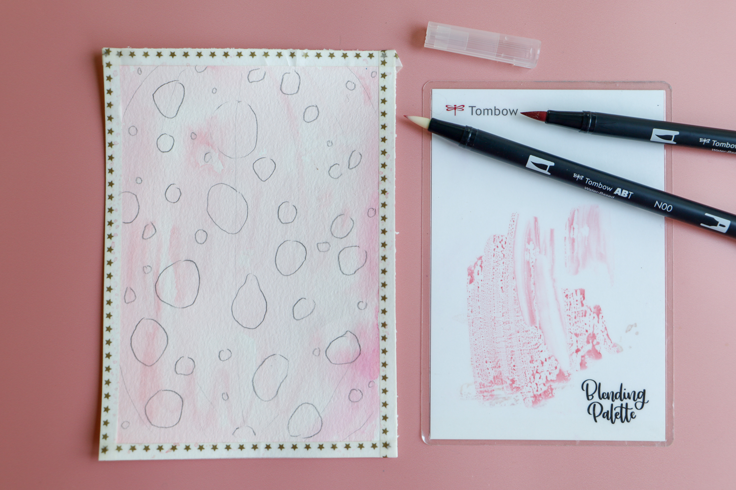 How To Draw Rain Drops with @tombowusa Dual Brush Pens