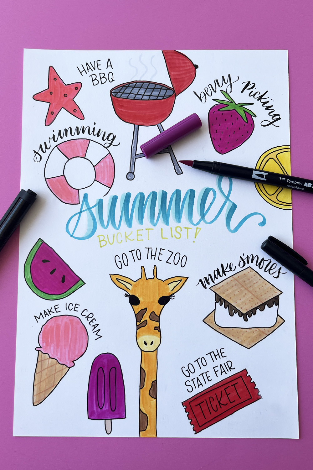 summer bucket list
