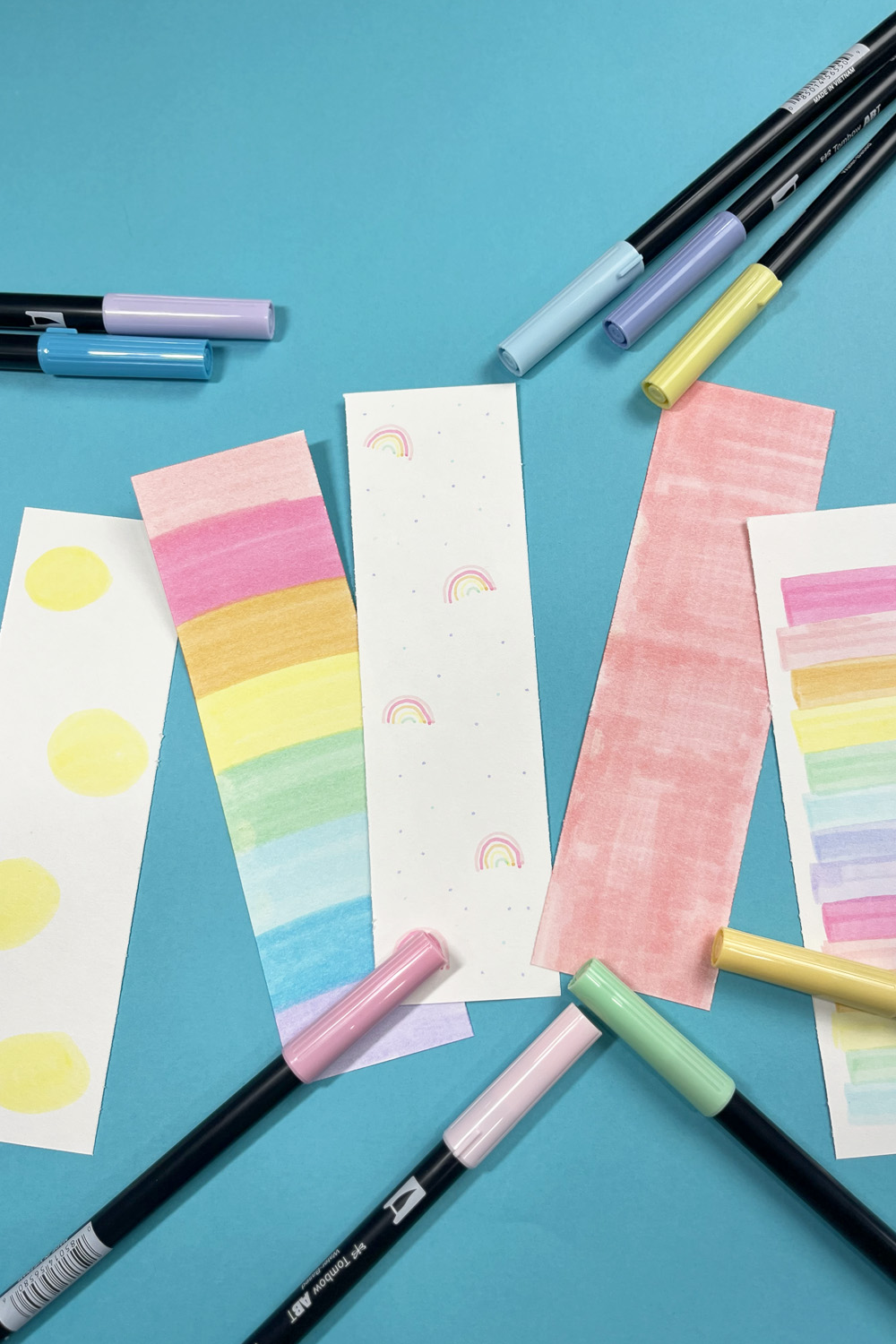 bookmarks with cute coloring and drawing on them