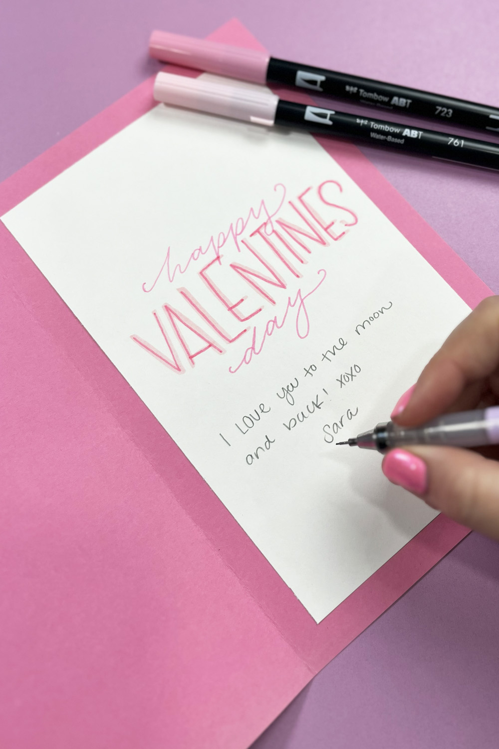 inside a valentines day card 