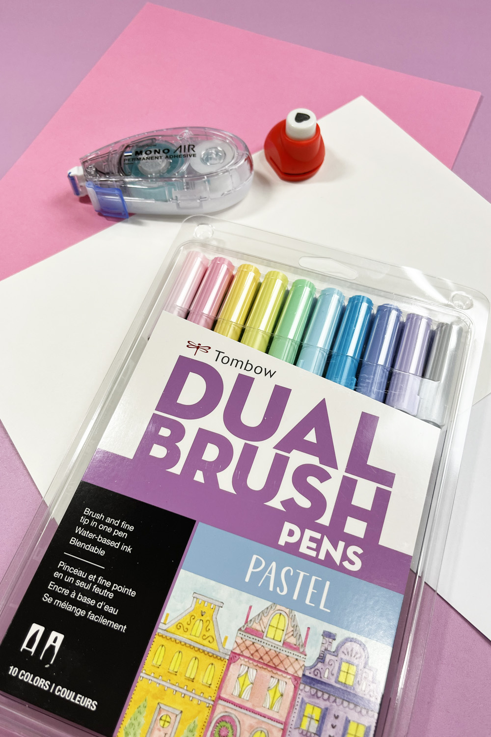 Tombow Dual Brush Pens Art Markers Pastel 10 pack