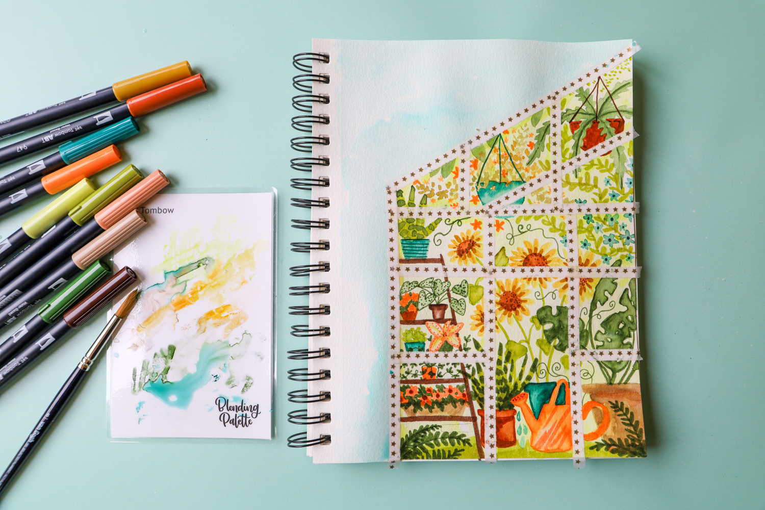 Learn how to Draw a Greenhouse using Dual Brush Pens following this tutorial by @studiokatie on the @tombowusa blog!