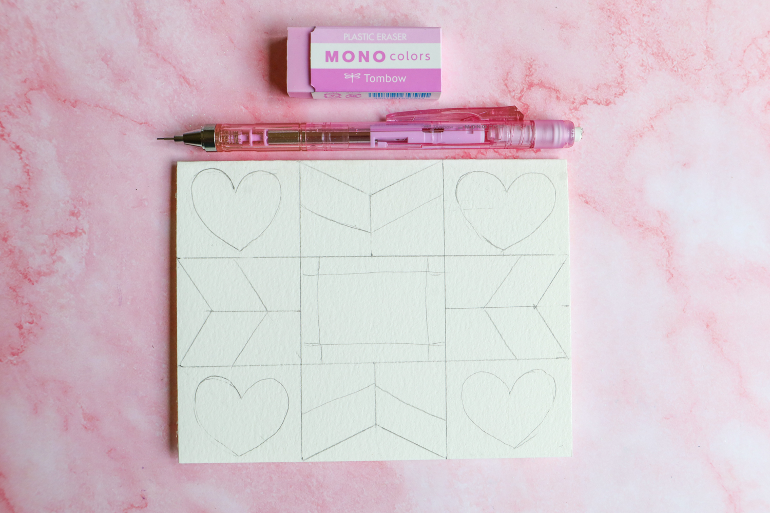 Learn How to Draw a Quilted Mother's Day Card following this tutorial on the @tombowusa blog using Dual Brush Pens!