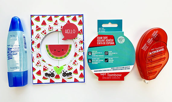 3 Different Ways To Use Circle Dies with Tombow! #tombow #cardmaking