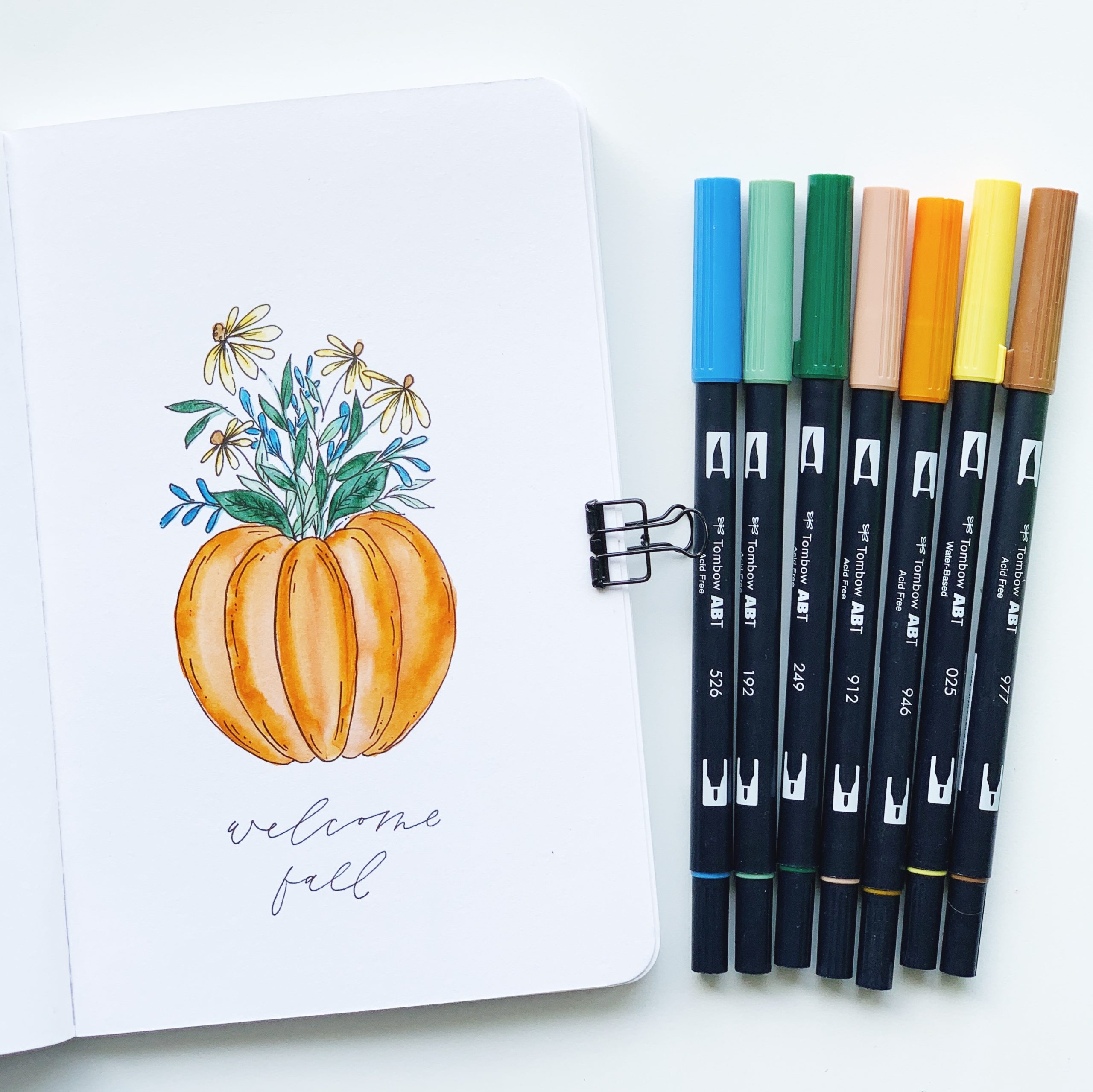 Simple Drawing Idea for your Planner - Tombow USA Blog