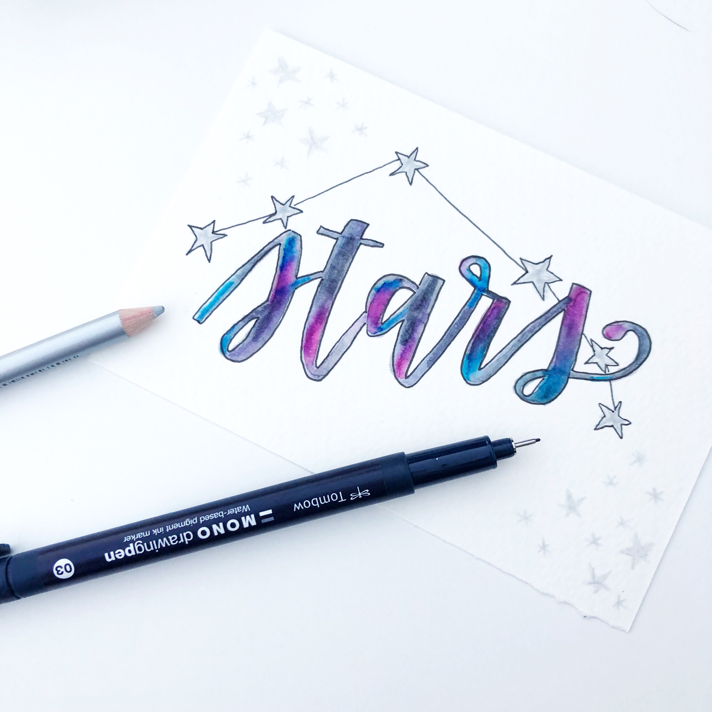 Lauren Fitzmaurice of Renmade Calligraphy shows you how to create a zodiac themed hand lettered quote in 5 easy steps.