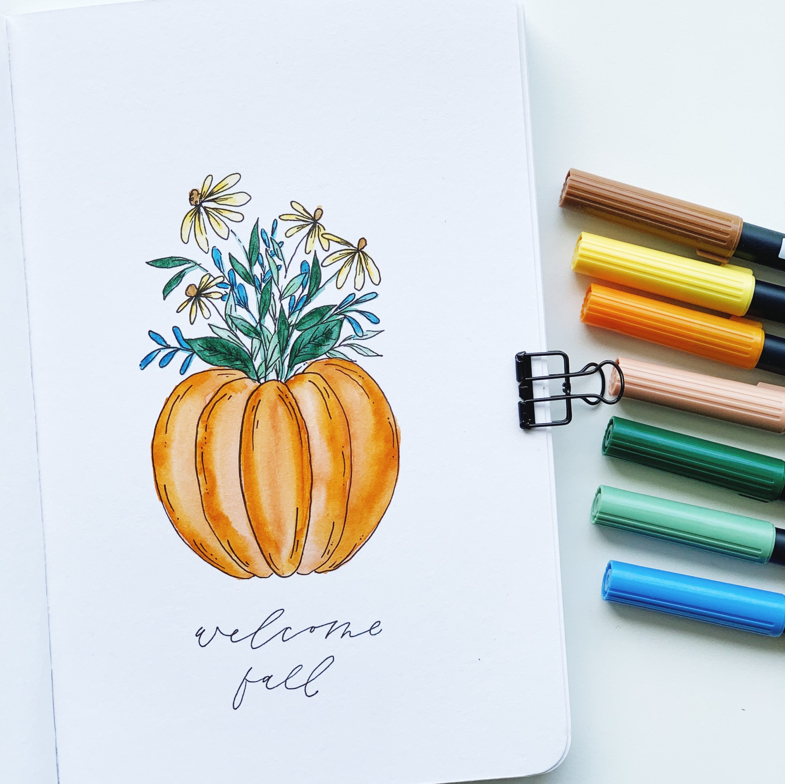 Simple Drawing Idea for your Planner - Tombow USA Blog